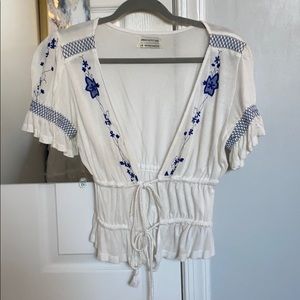 Urban Outfitters Tie Front Top